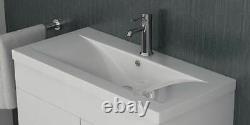 VeeBath Sobek Vanity Basin Cabinet Unit White Storage Sink Furniture 800mm