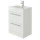 Veebath Sphinx Vanity Basin Cabinet Unit White Storage Sink Furniture 600mm