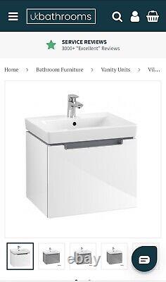Villeroy and Boch Subway 2.0 Vanity Unit 550 wide Gloss White