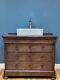 Vintage 19th Century Burr Bathroom Vanity Unit