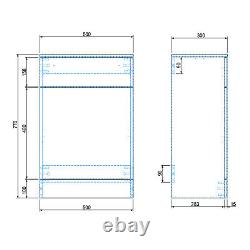 WC Unit Bathroom Vanity Square/Shape Close Coupled Toilet with Seat + Cistern