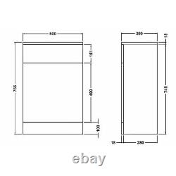 WC Unit Bathroom Vanity Square/Shape Close Coupled Toilet with Seat + Cistern