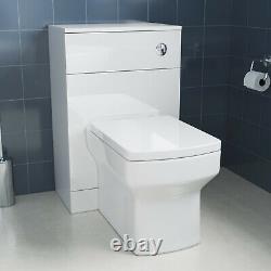 WC Unit Bathroom Vanity Square/Shape Close Coupled Toilet with Seat + Cistern