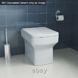 WC Unit Bathroom Vanity Square/Shape Close Coupled Toilet with Seat + Cistern