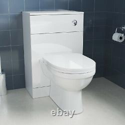 WC Unit Bathroom Vanity Square/Shape Close Coupled Toilet with Seat + Cistern