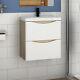 Wall Hung Bathroom Vanity Unit Sink Basin 500 600 800 With 2 Drawers White+oak