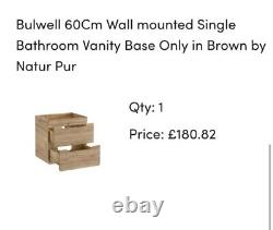 Wall Mounted Bathroom Vanity Unit 60cm