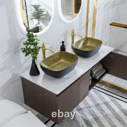 Wall Mounted Bathroom Vanity Unit & Basin Sink Dual Doors Storage Cabinet 1200mm