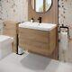 Wall Mounted Bathroom Vanity Unit & Basin Sink Storage Furniture Cabinet 800mm