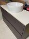 Wall Mounted Vanity Unit Sink Cabinet With Real Stone & Storage Drawers