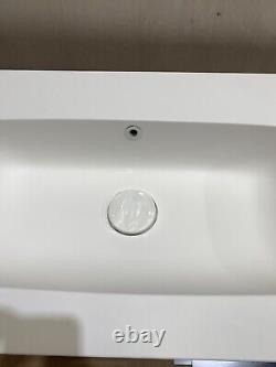 Wall-hung Basin and Vanity Unit White 900mm wide