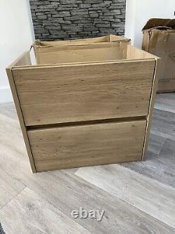 Wall hung vanity unit 600 oak