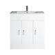 White Bathroom Furniture Vanity Unit Ceramic Basin Sink Cloakroom Cabinet 810mm