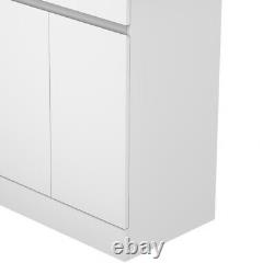 White Floor Standing Door Vanity Unit & Basin Sink 500 600mm Bathroom