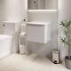 White Gloss Wall Hung Countertop Vanity Unit Without Basin 500mm Modern Bathroom