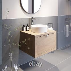 Wood Bathroom Furniture Vanity Unit Basin Sink Storage Tall Cabinet Soft Close